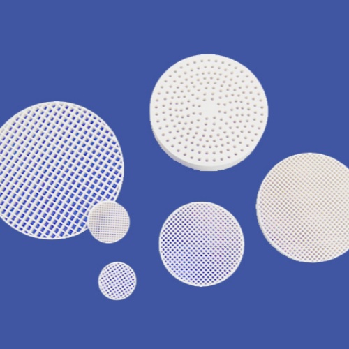 Alumina honeycomb ceramic disc
