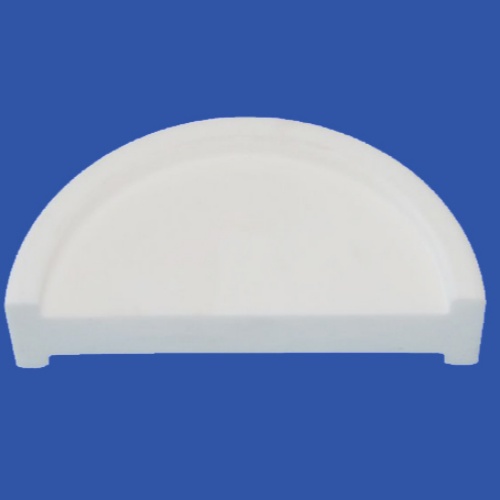 Half circular 95 alumina ceramic wear-resistant lining