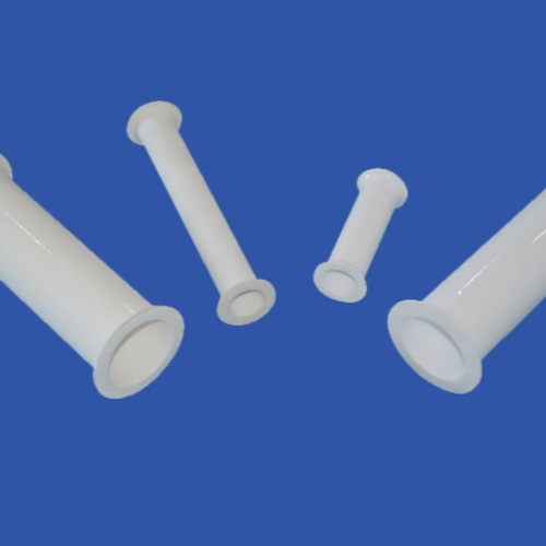Length 10-800mm alumina ceramic flange pipe