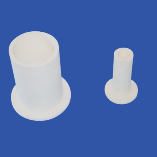 High hardness alumina ceramic flange pipe