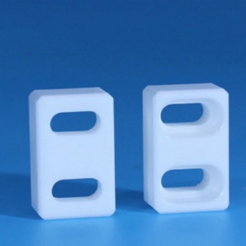 Rectangular dual pore zirconia ceramic structural component