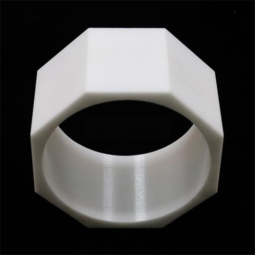Polygonal alumina ceramic ring