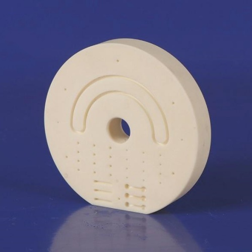 What are the functions of ceramic blood separation valves in blood cell analyzers