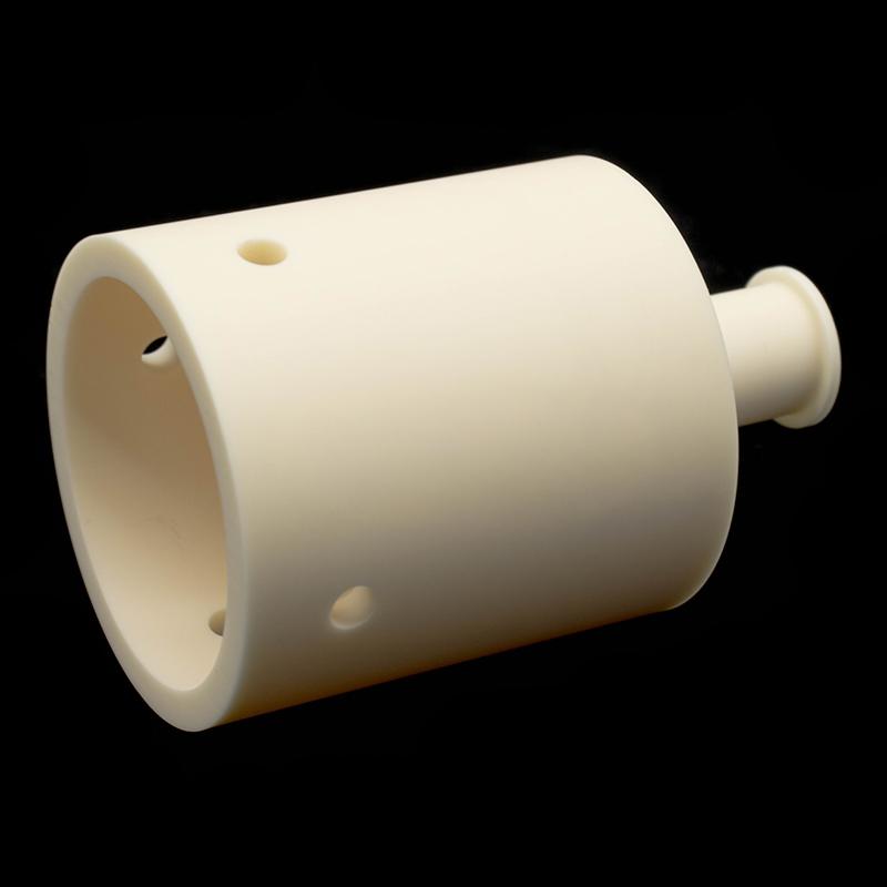 Aluminum oxide ceramic structure with hollow hole at the other end