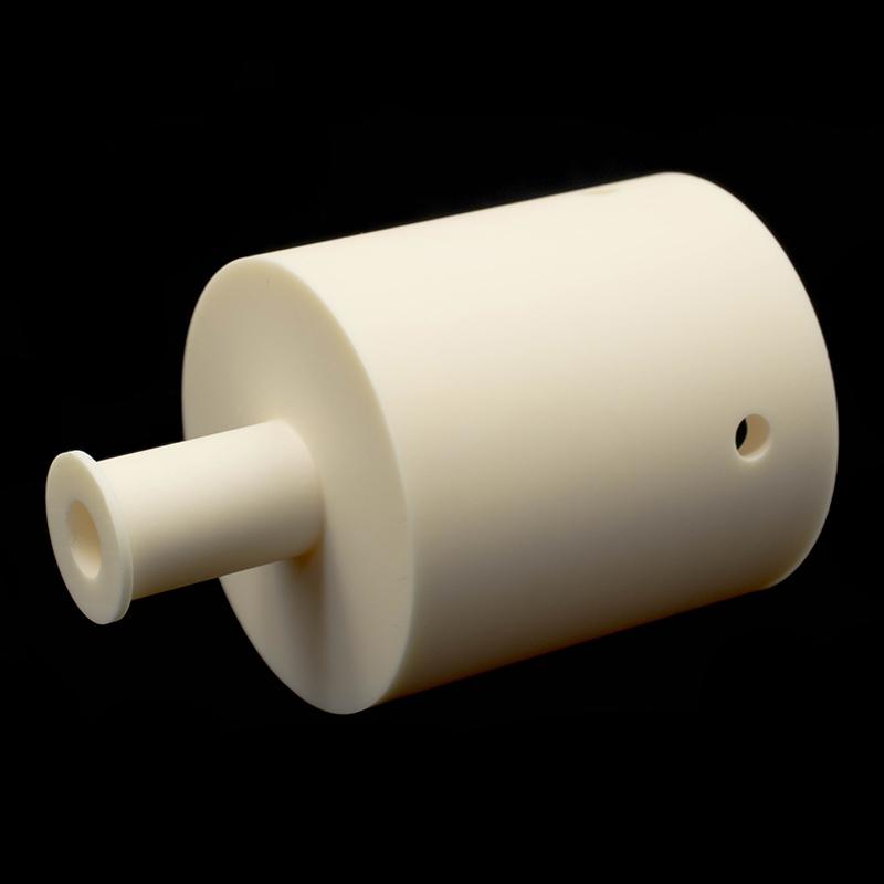 Aluminum oxide ceramic structure with hollow hole at the other end