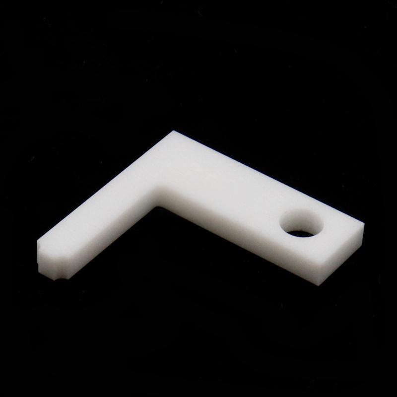 L-shaped zirconia ceramic perforated parts