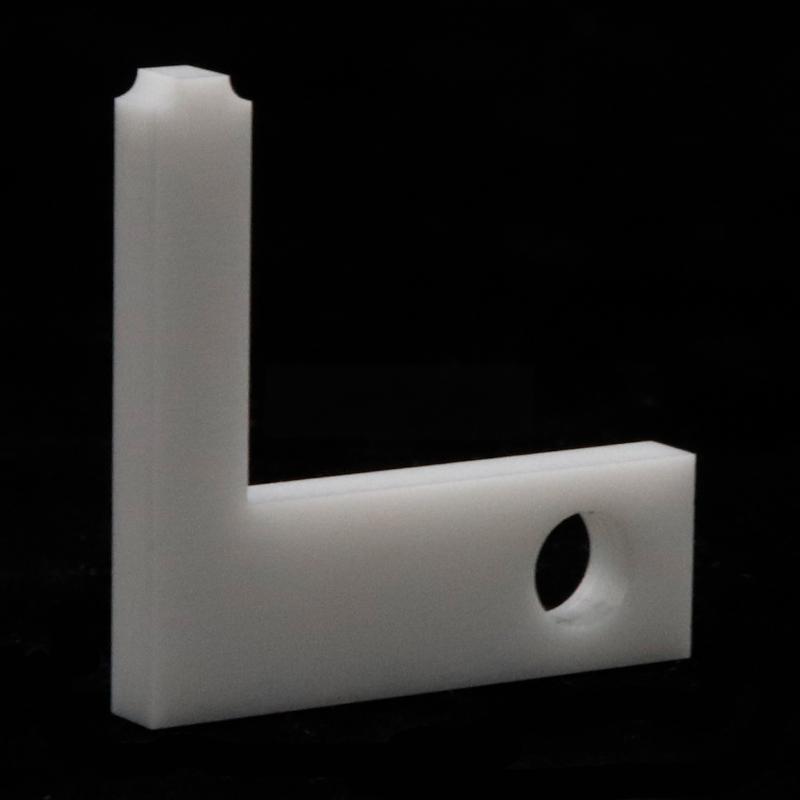 L-shaped zirconia ceramic perforated parts