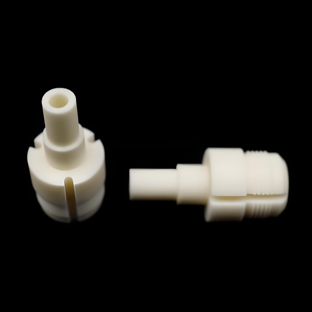 Aluminum oxide ceramic threaded joint components