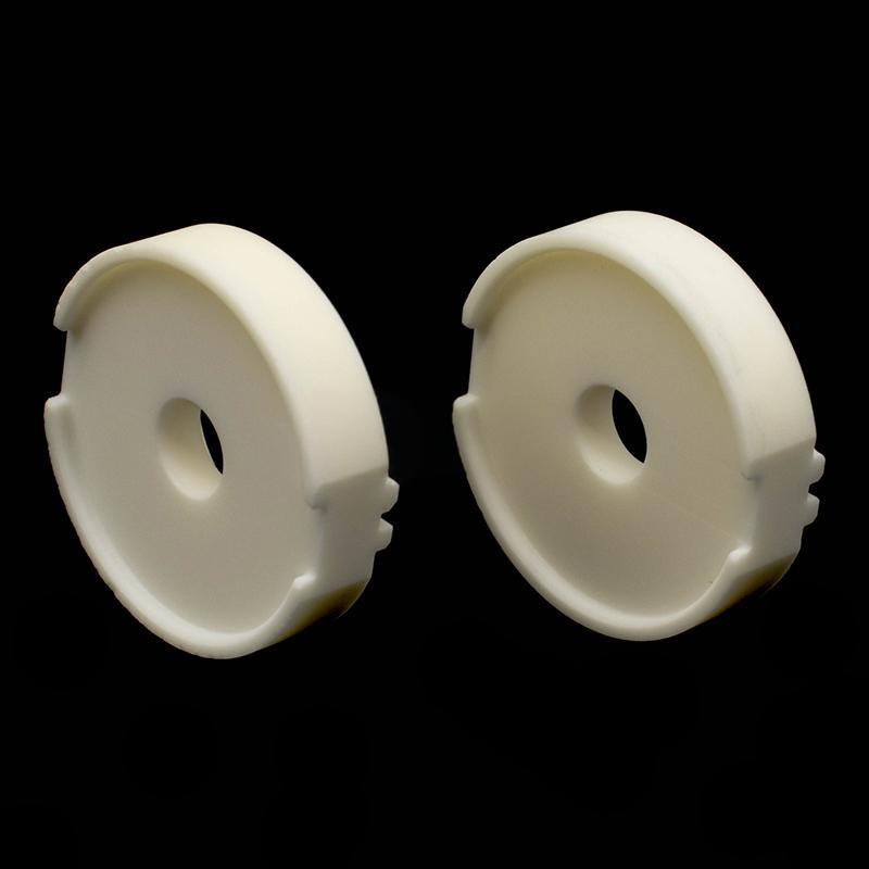 Central perforated alumina ceramic pulley