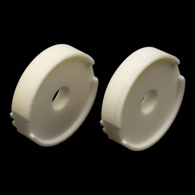 Central perforated alumina ceramic pulley