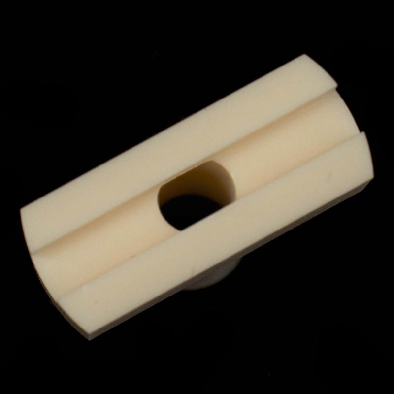 Cylindrical body, square base structure, alumina ceramic structural component