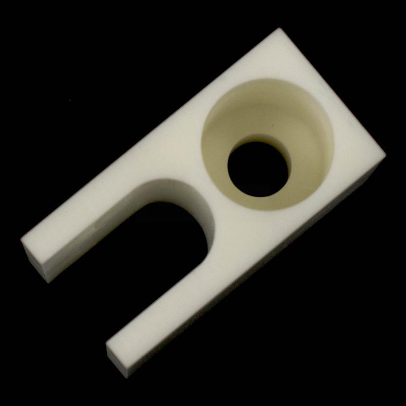 Rectangular alumina ceramic perforated battery holder