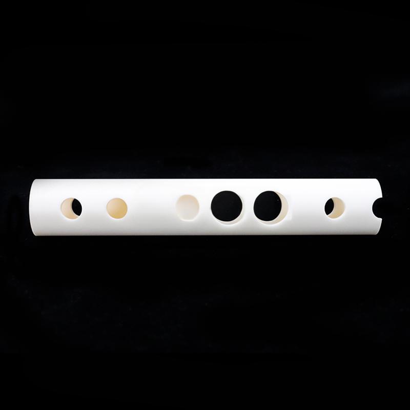 White cylindrical porous alumina ceramic tube