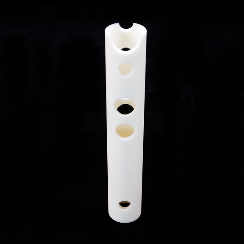 White cylindrical porous alumina ceramic tube