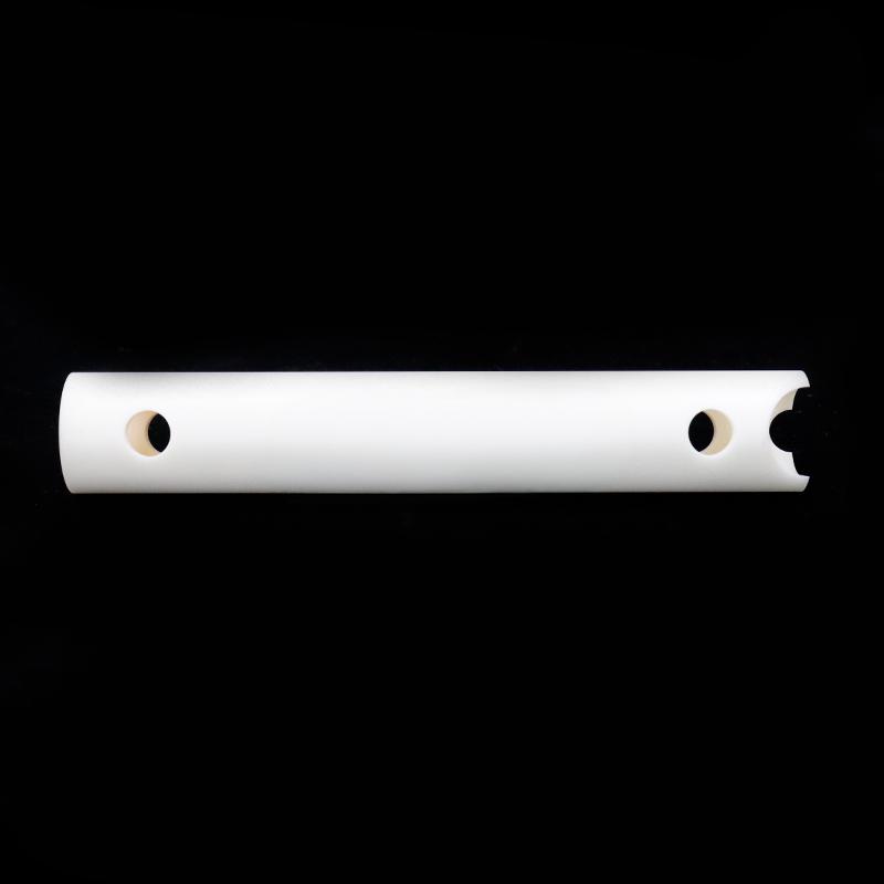 White cylindrical porous alumina ceramic tube