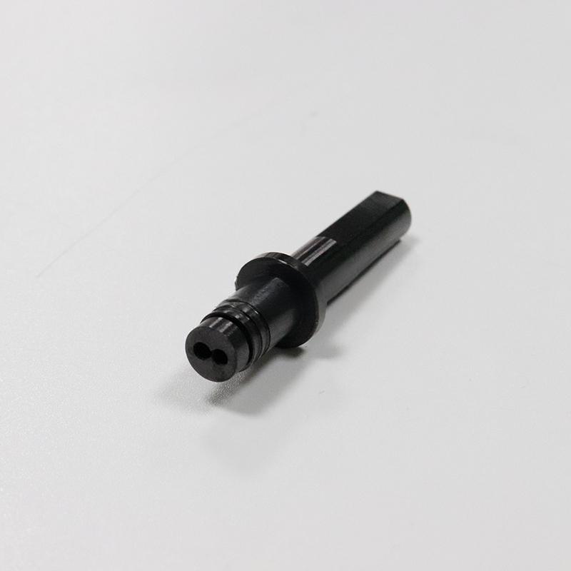 Cylindrical silicon carbide ceramic shaft