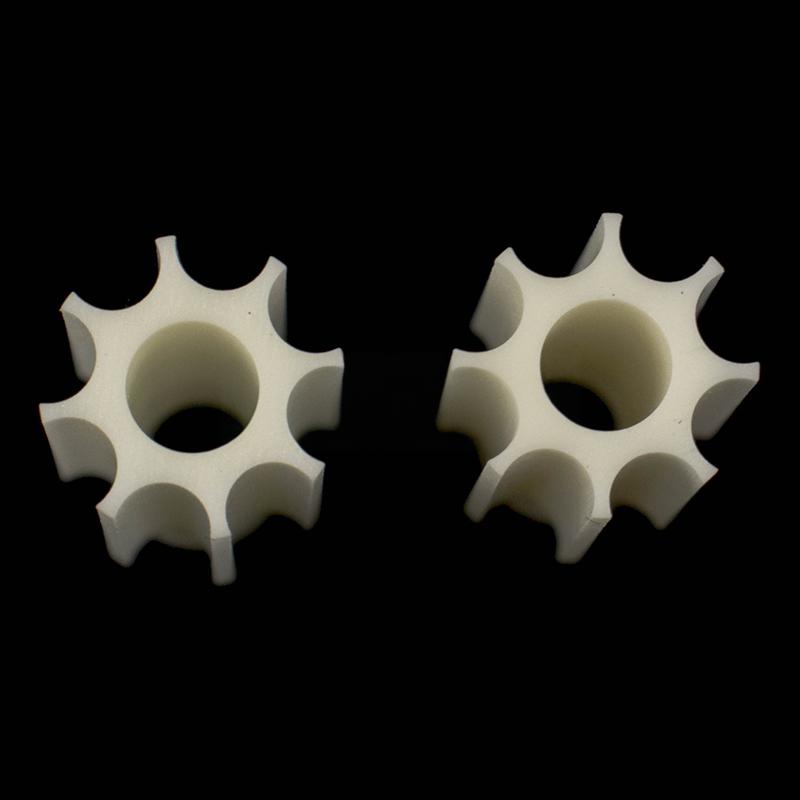 Gear shaped alumina ceramic tube