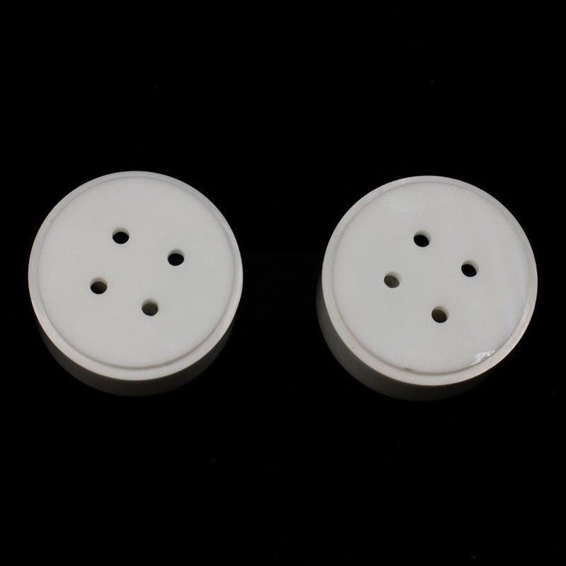 Round zirconia four hole ceramic parts