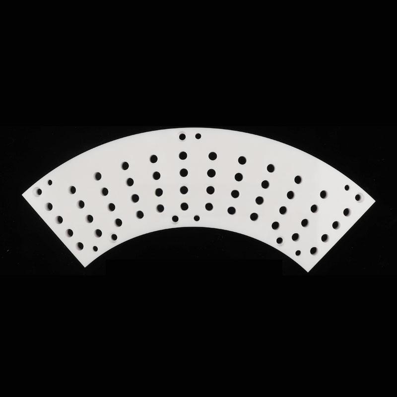 Zirconia ceramic porous fan-shaped sheet