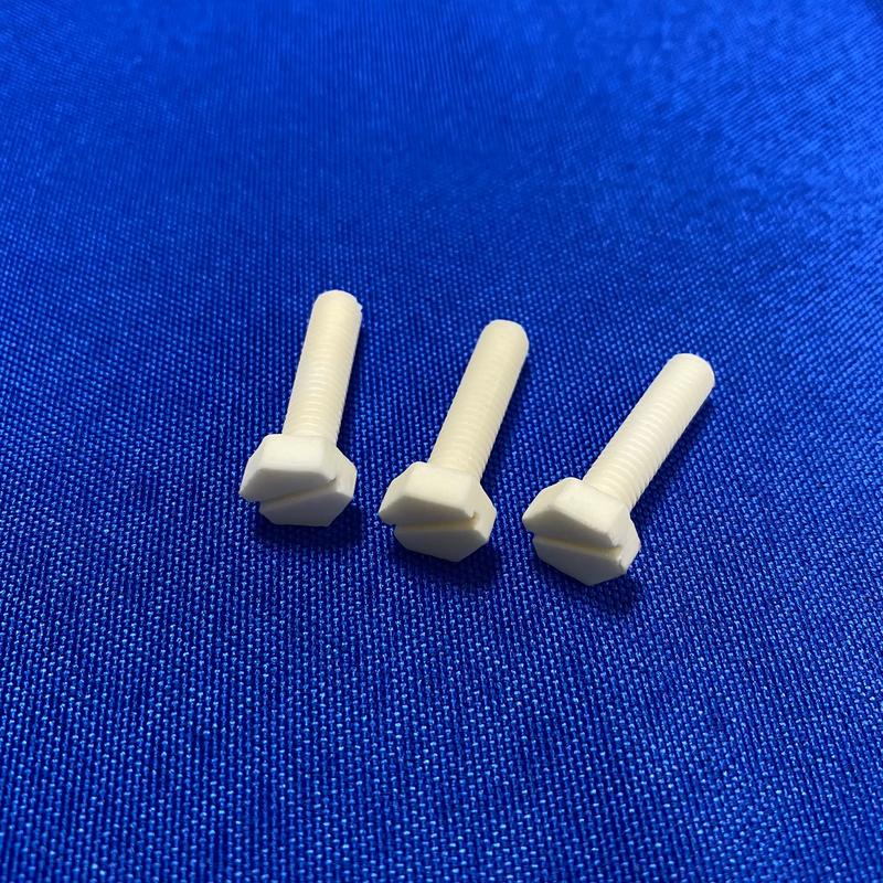 Aluminum oxide threaded ceramic screw