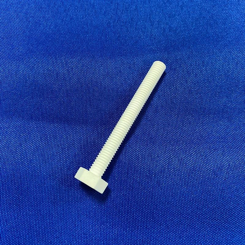 Aluminum oxide threaded ceramic screw