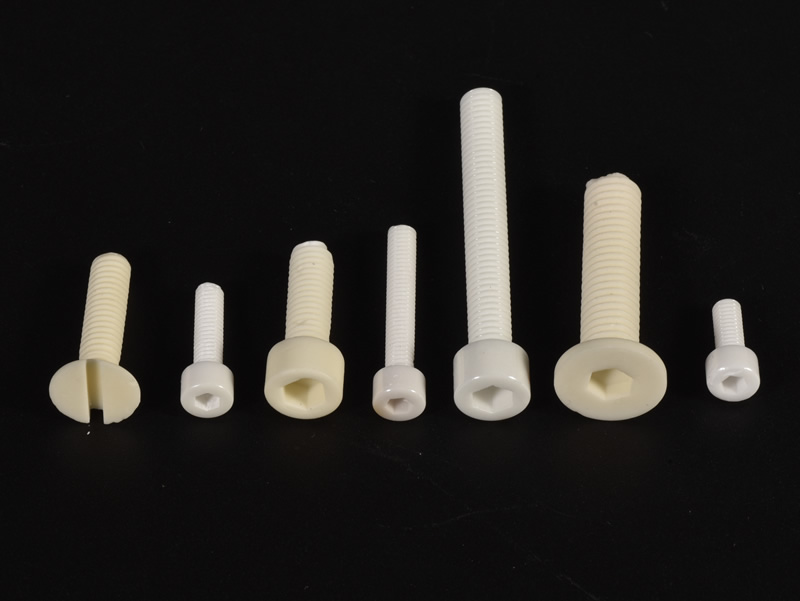 Aluminum oxide threaded ceramic screw