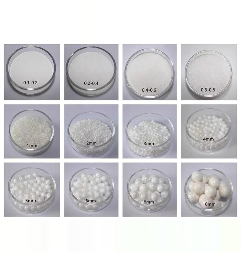 High density zirconia ceramic beads