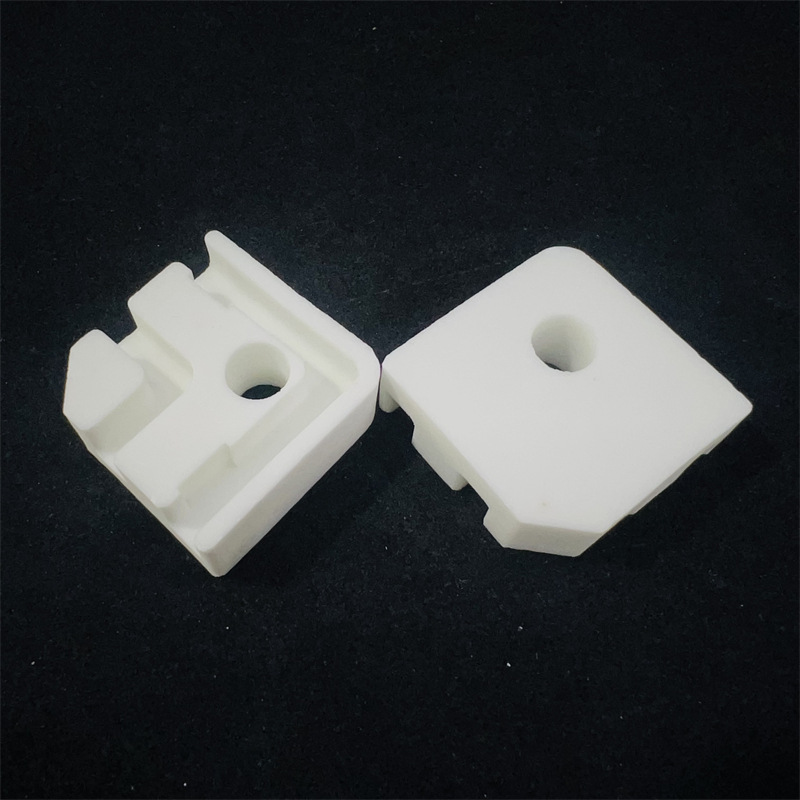 Aluminum oxide ceramic perforated fixing block