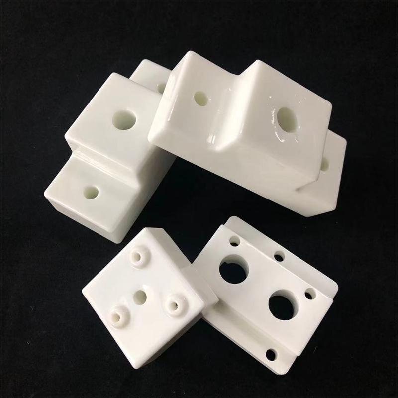 Aluminum oxide ceramic perforated fixing block