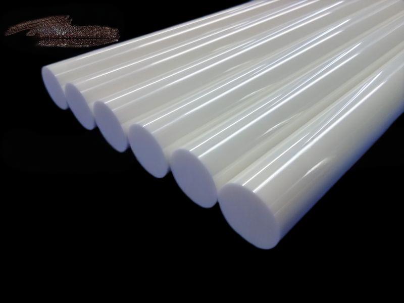 Precision processed zirconia ceramic rod
